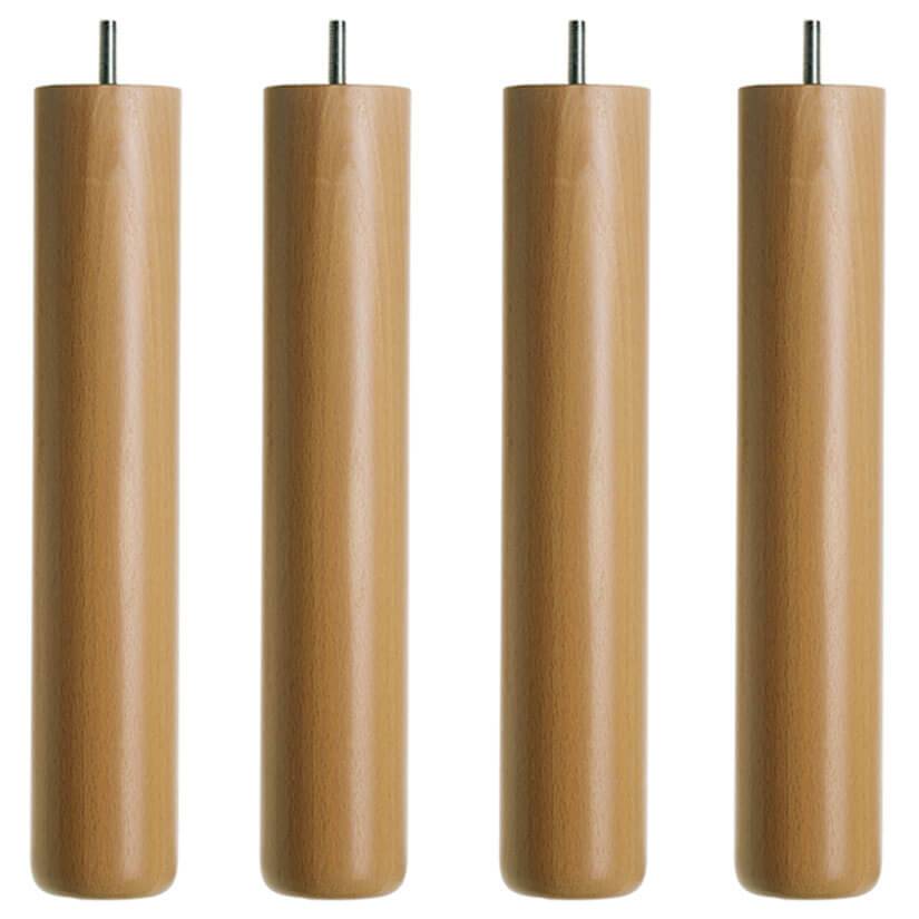 DUX Runda Ø5,5 cm Bok natur 30 cm - Sängben 4-pack