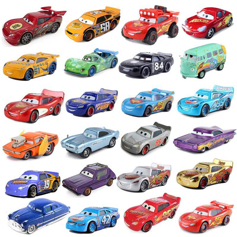 Bilar leksak Pixar Bilar Leksak Blixten McQueen Jackson Storm Bärgarn Sally Sheriff 1:55 Tryckgjutna Modellbilar Leksak Barn Födelsedagspresent