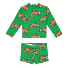 Stella McCartney Kids Printed rashguard and swim trunks set - multicoloured - M 3