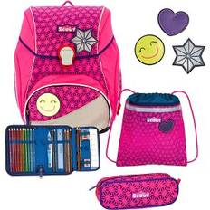 Alpha Neon Safety Schulranzen-Set 4-teilig