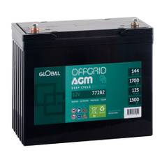 Global 12V OFFGRID AGM 12-140 Batteri 144Ah 344 x 172 x 280 mm