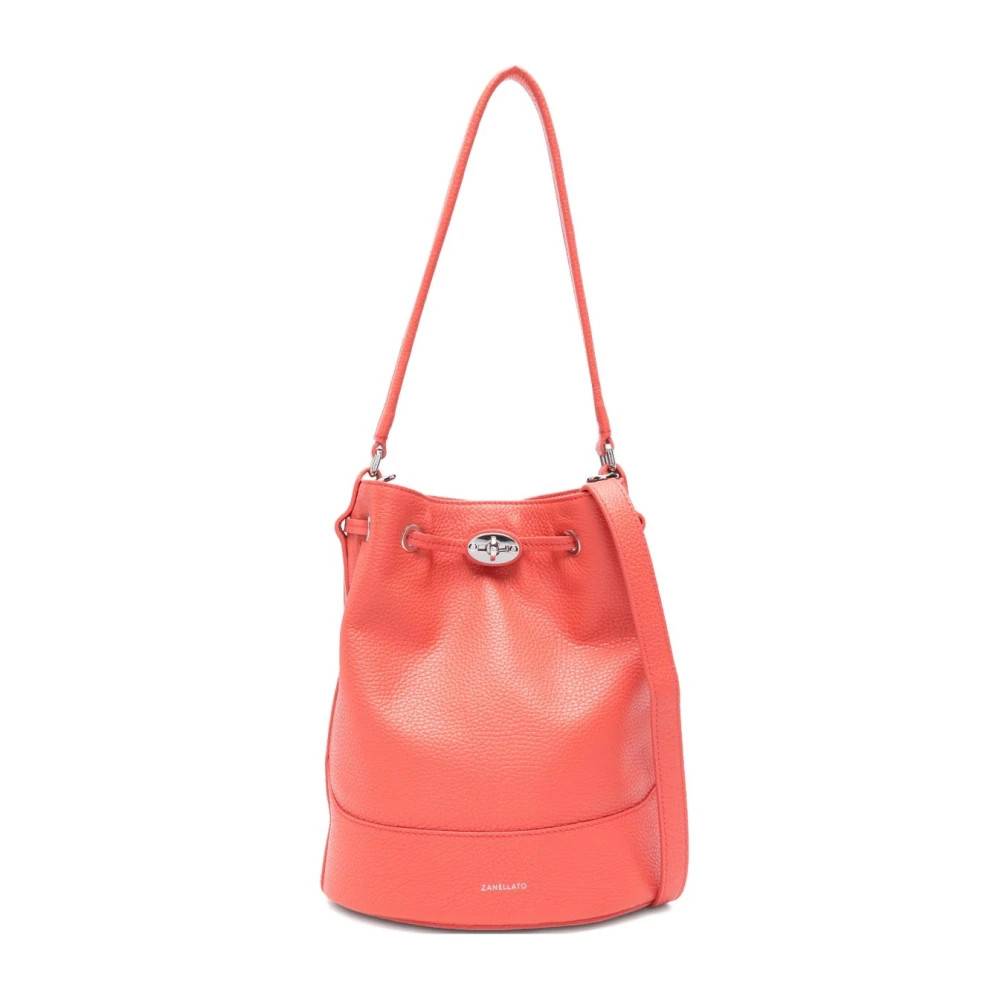 Zanellato Monda' Daily Lille Læder Bucket Bag - Tasker - Dame - Rød - ONE SIZE - Læder