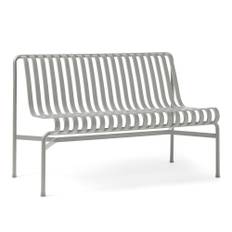 HAY - Palissade Dining Bench Without Armrest, Sky Grey, Excl. Cushion - Havebænke - Ronan & Erwan Bouroullec - Grå - Metal