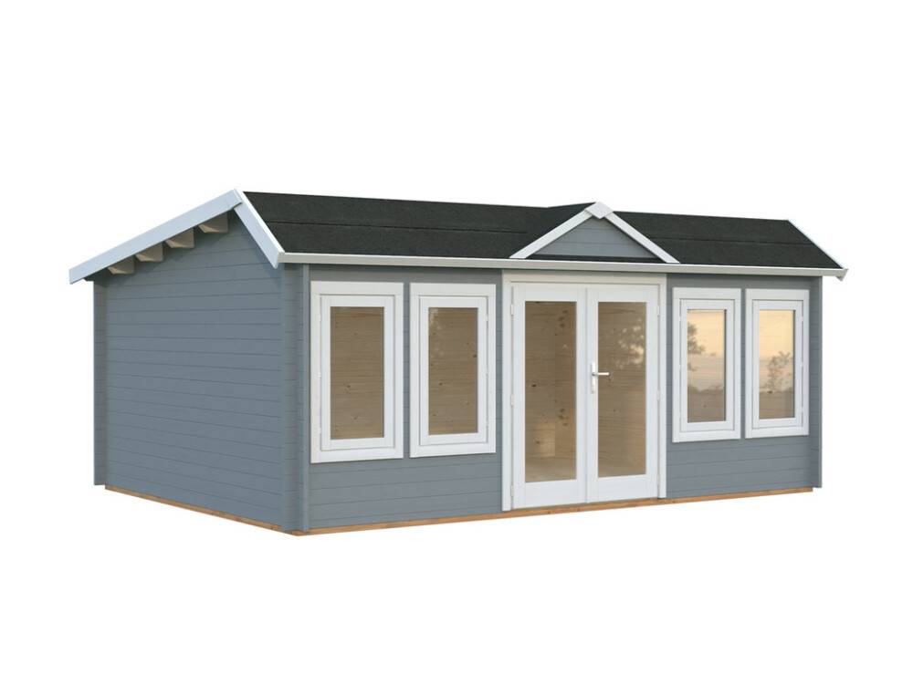 STUGA PALMAKO CLAUDIA PULPETTAK 19,4M² LJUSGRÅ/VIT