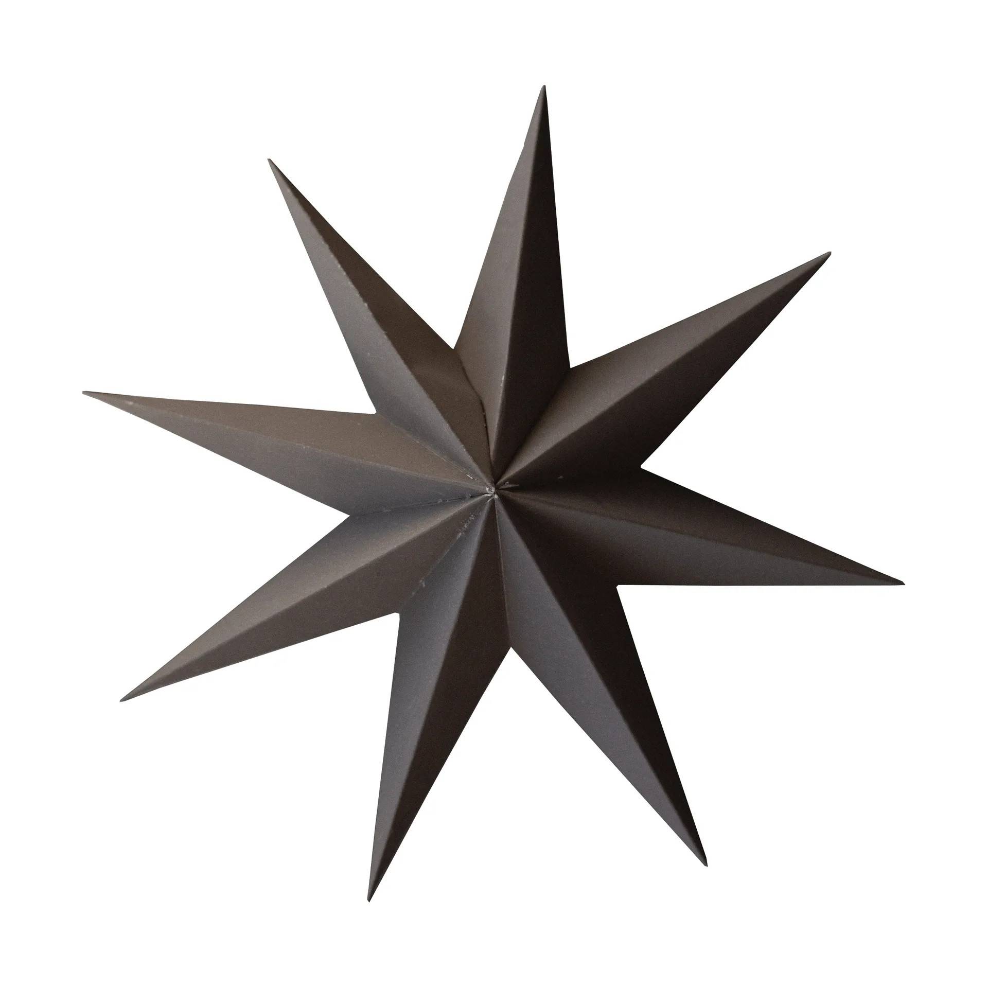 DBKD Paper winter star dekorationshänge Brown, large, Ø19 cm