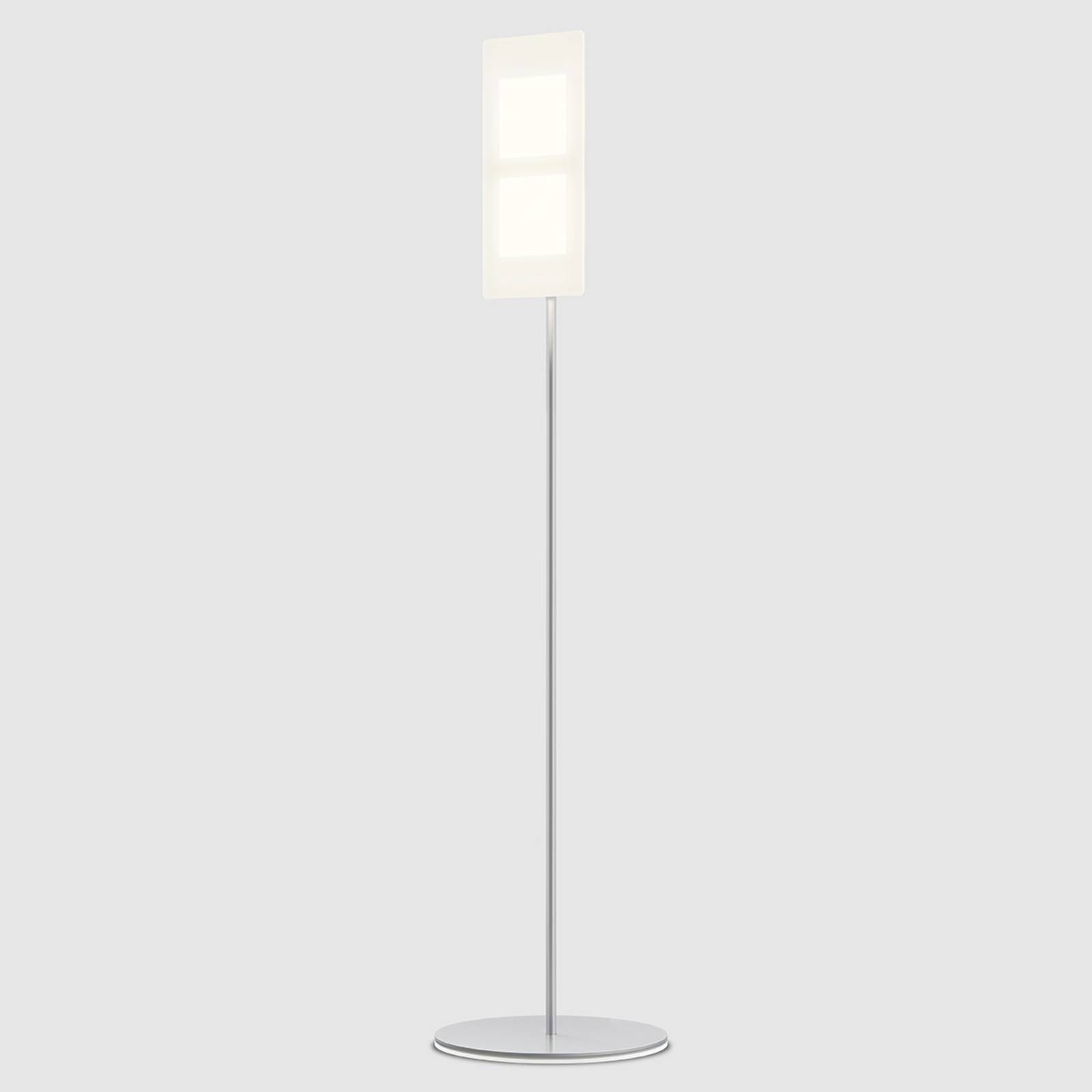 OMLED Med OLED:er - golvlampa One f2 vit f2, dimbar, Vitt / opal, Vardagsrum / matsal, Glas, Modern