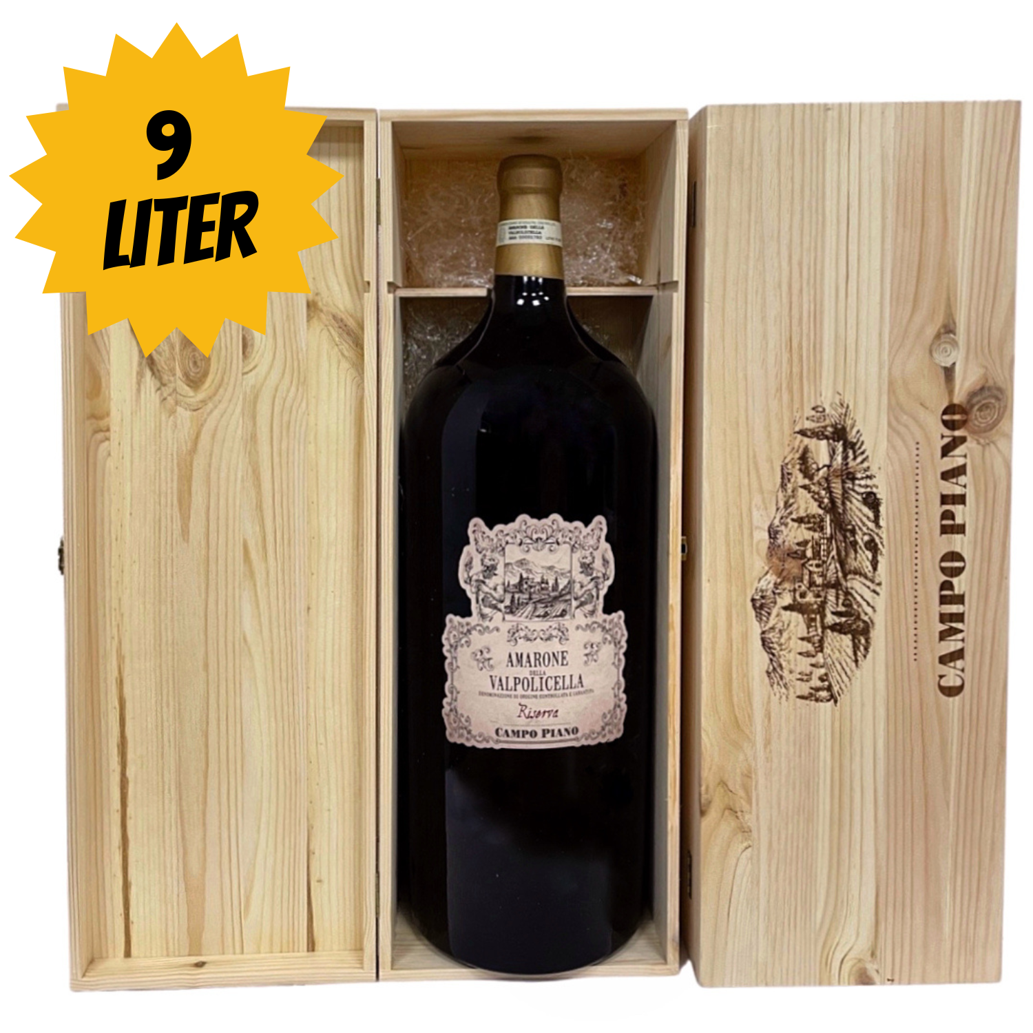 9 LITERS Amarone della Valpolicella Riserva 17% Campo Piano | 900 CL..