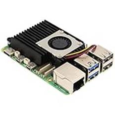 Geekworm H505 Active Cooler Fan for Raspberry Pi 5, Aluminum Heatsink with Blower PWM Fan