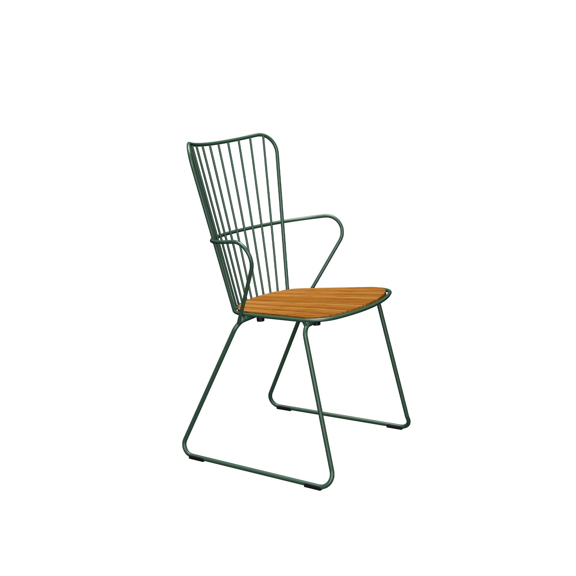 Houe - PAON Dining Chair - Pine Green - Matstolar utomhus - Henrik Pedersen - Grön - Metall/Trä