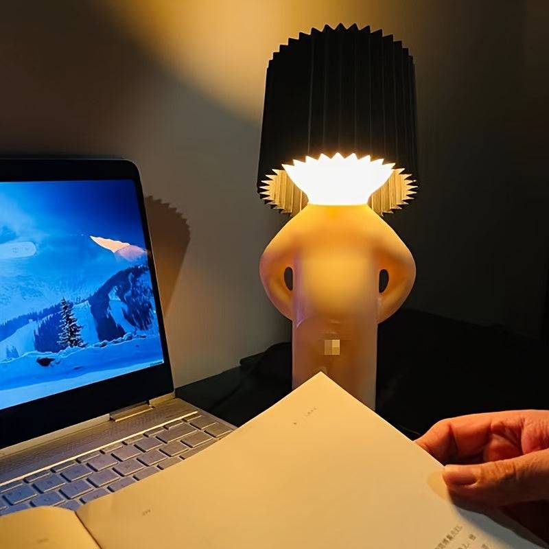 VerlegenLicht - Modern Geometrisk USB Bordslampa - Svart