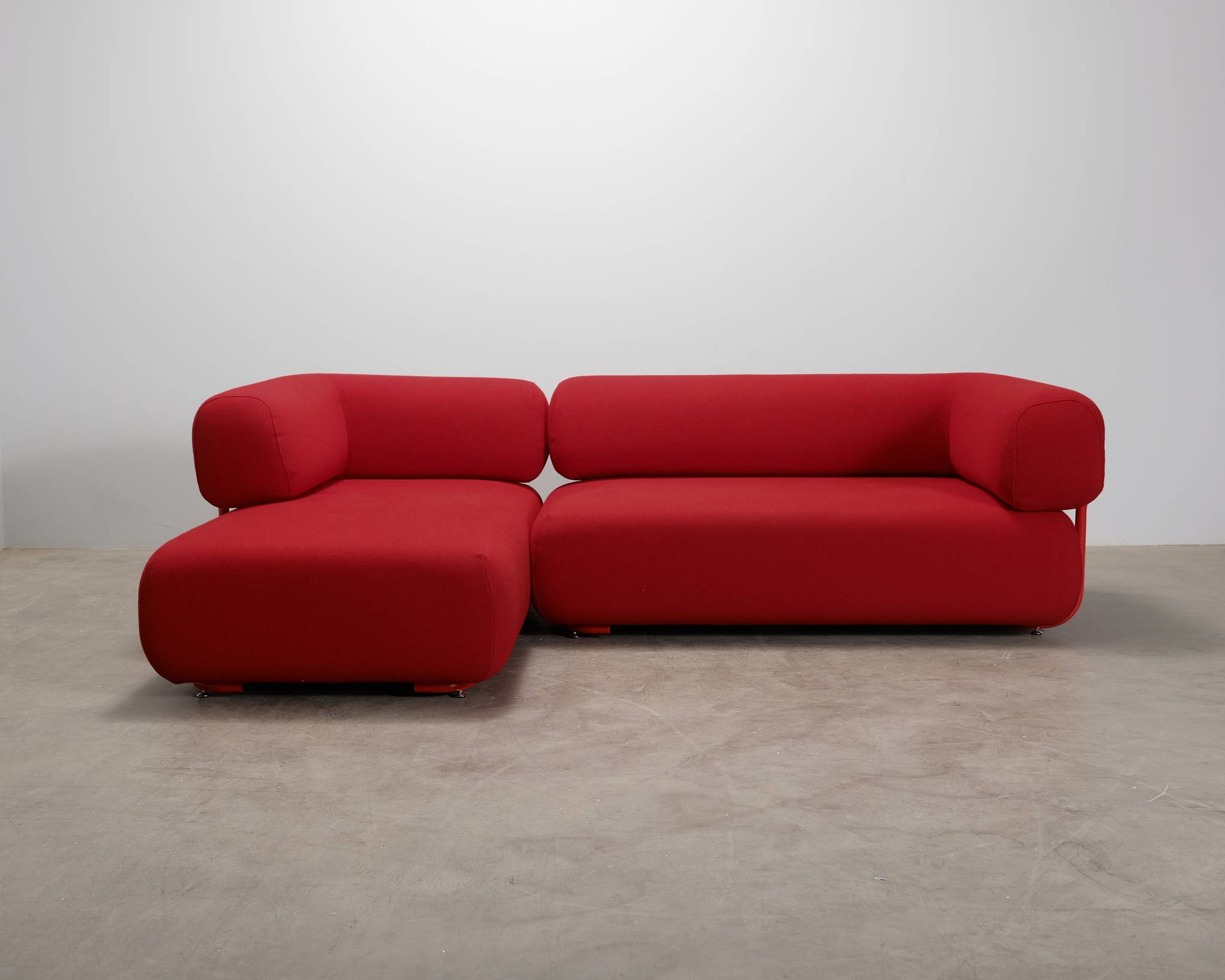Hakola We 4-sits soffa med divan röd