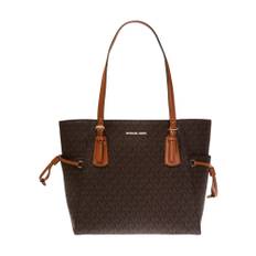 Michael Kors, Taske, Dame, Brun, ONE SIZE, Læder, Voyager Tote Bag Brun Logo