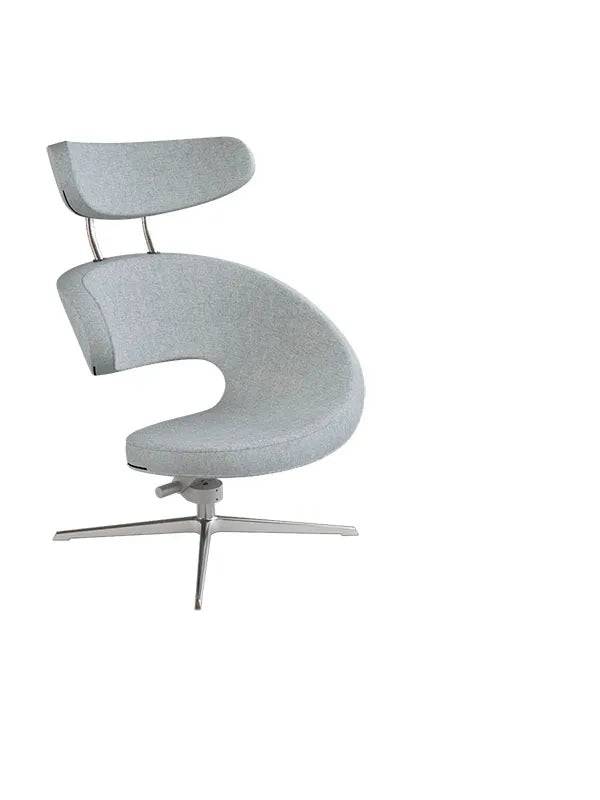 Peel™ Lænestol, venstre fra Variér Medium grey HAL130 / Eksklusiv skammel - Jacobsen Plus