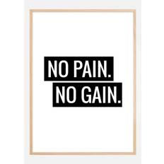 No Pain No Gain Plakat (50x70 cm)