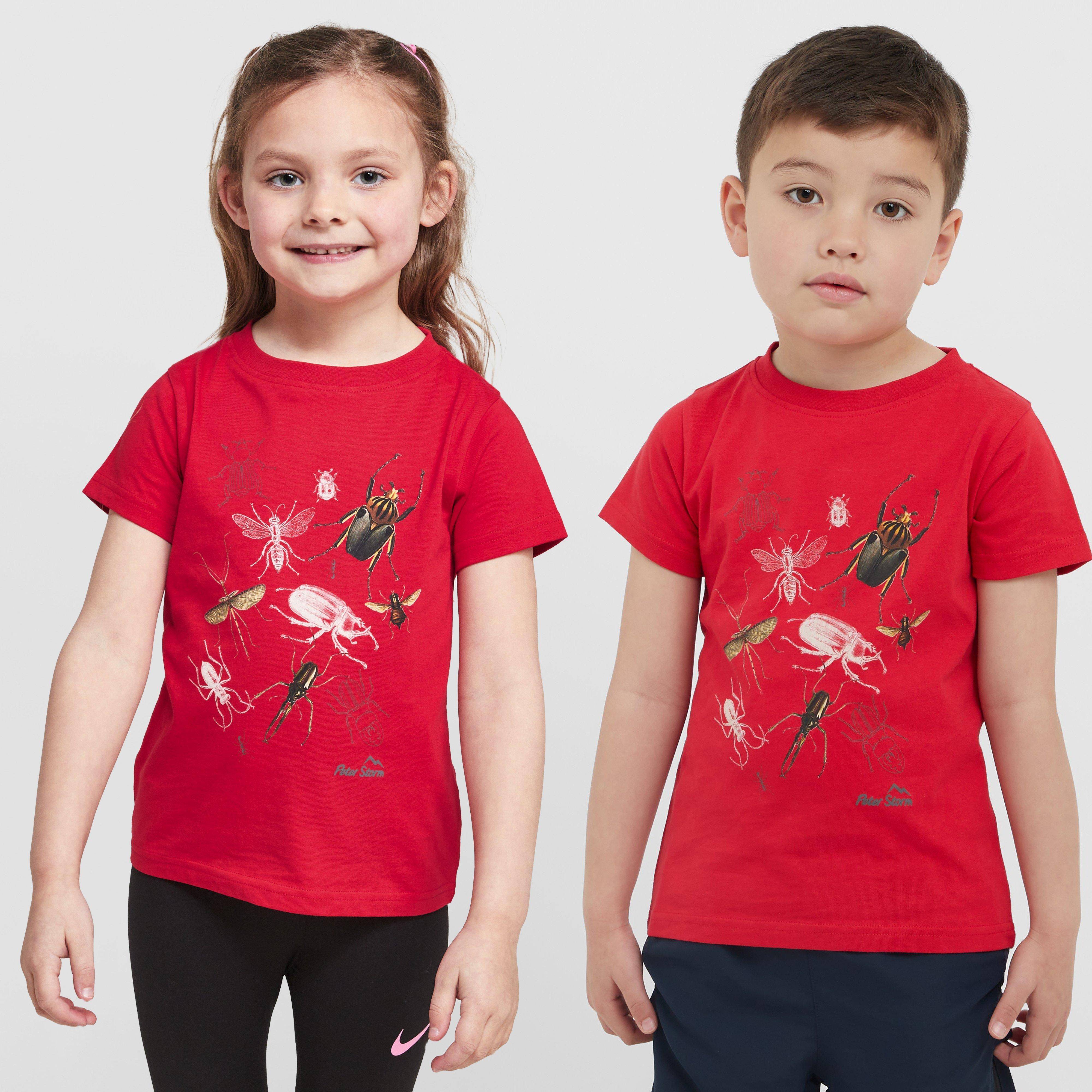 Peter Storm Kids' Bug T-Shirt, Red - 3-4Y