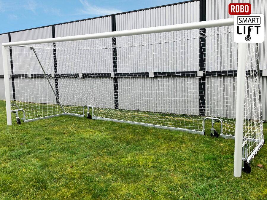 Fodboldmål 7 og 8 mands ROBO Smartlift, hvid