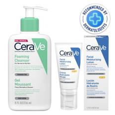 CeraVe Foaming Cleanser 236ml + Facial Moisturising Lotion SPF 30 52ml Duo