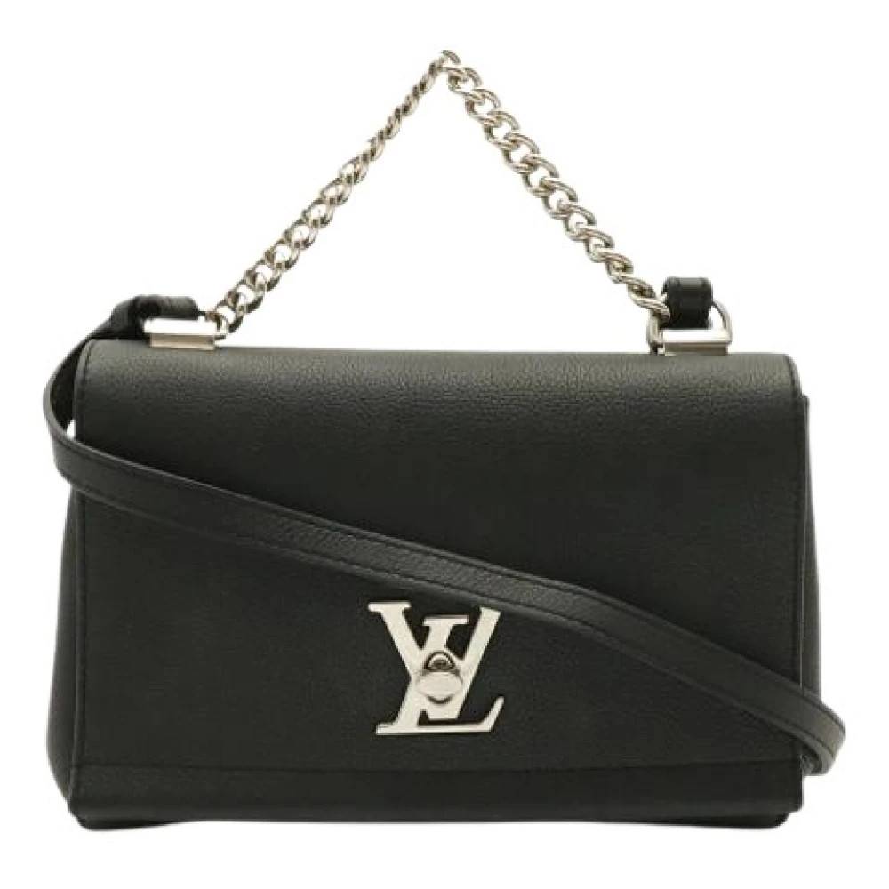 Louis Vuitton Vintage Pre-owned Lockme II BB Skuldertaske - Vintage - Dame - Sort - ONE SIZE - Uld