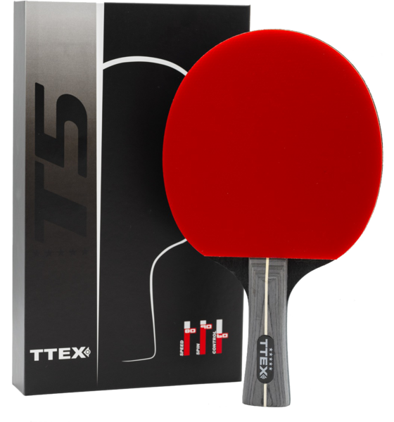 Ttex T5 5-star Bordtennisracket Red/black - One Size