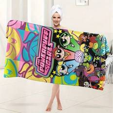 1 st., en klassisk Warner Bros. animerad film, med Powerpuffpinglorna. Dessa bedårande badlakan är en favorit bland barn. Mjuka, absorberande och lätt - Multifärgad (En-Storlek,50*70 cm,70*140 cm,80*160 cm,90*180 cm)