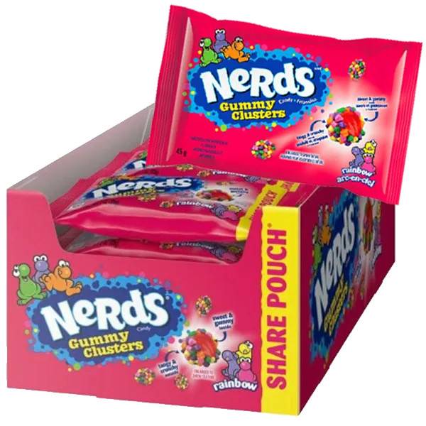 Nerds Gummy Cluster Rainbow 45G 20st