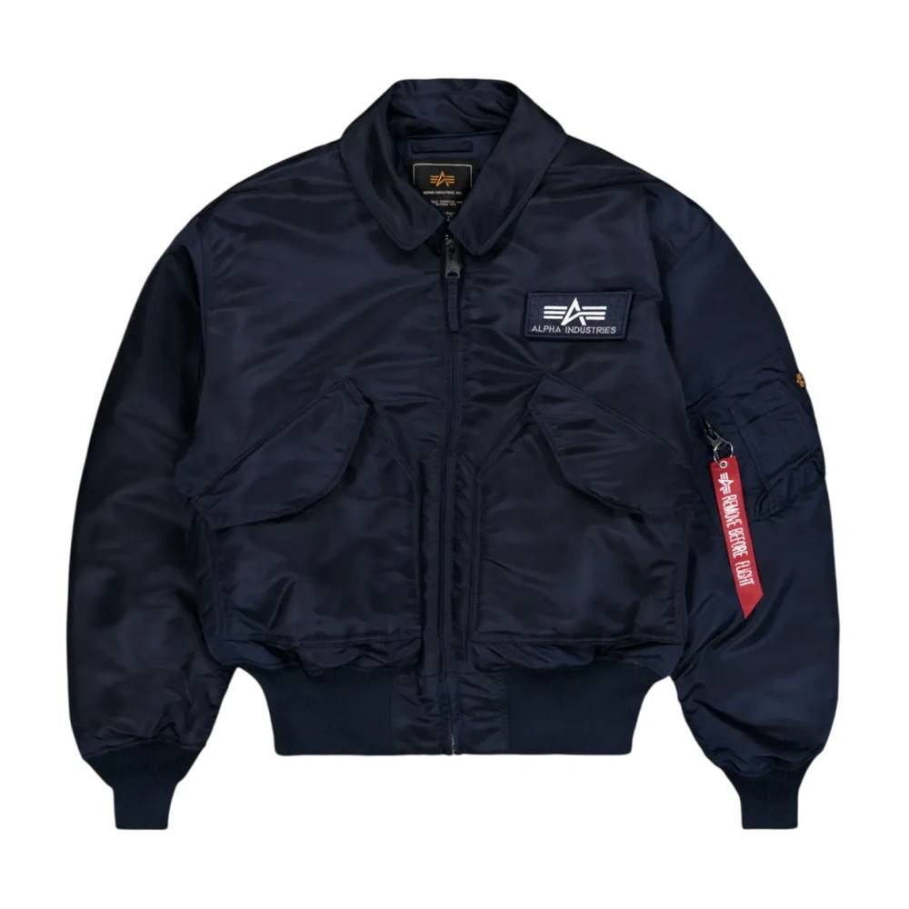 Alpha Industries Cwu-45 Heritage Bomber Jacket Rep. - Jakker - Dame - Blå - L - Nylon