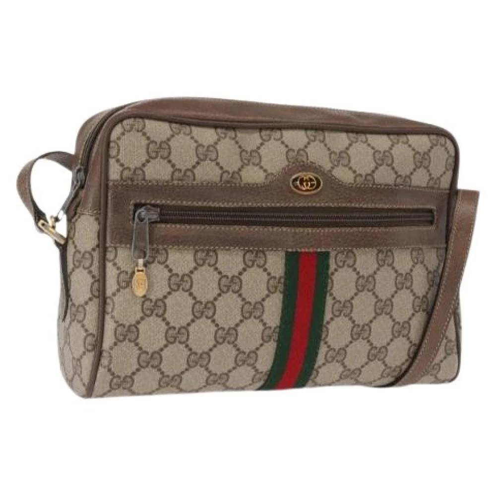 Gucci Vintage Pre-owned Plastic Cross Body Taske - Vintage - Dame - Beige - ONE SIZE - Tyl