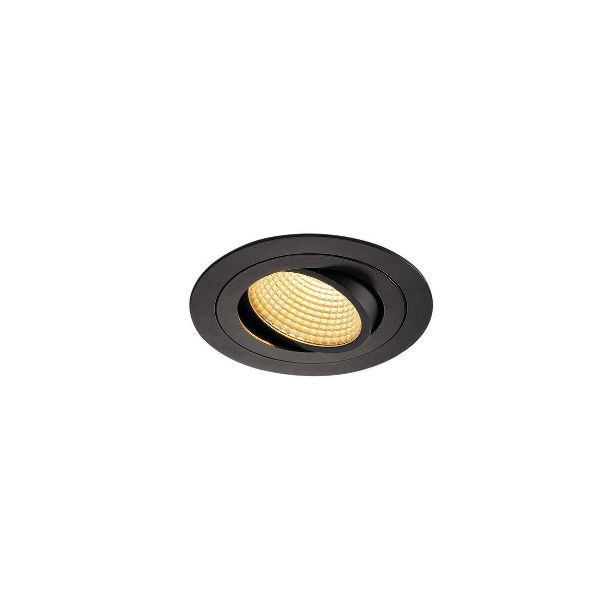 SLV New Tria 1 LED Downlight Kit Round 2700K Svart