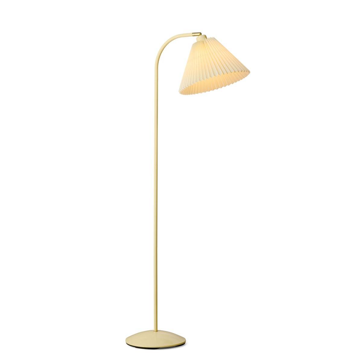 Medina gulvlampe creme E27 incl.plisse skærm