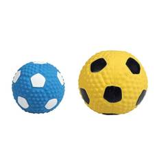 2 stk. Hundelegetøj Små Hunde Kvækkende Pet Bolde Hvalpe Molar Legetøj Hvalpe Bolde Bid-resistente Hundebolde Assorteret Assorted Color 9X9X9CM
