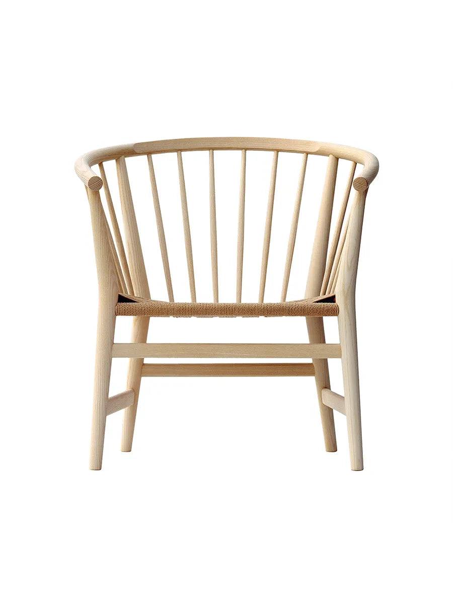 PP112 Stol af Hans J. Wegner Hvid bioolie / Natur papirgarn / Ask - Jacobsen Plus