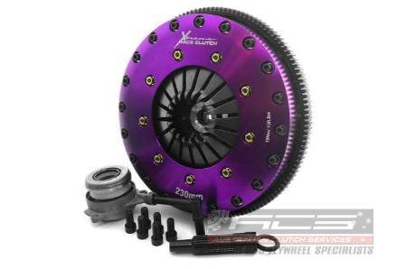 KVW23696-2E Xtreme Performance - 230mm Ofjädrad Keramisk Tvåskivigt Kopplingskit Inkl. Svänghjul & CSC 1800Nm (6 Bults)