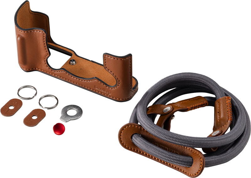 Leather Half Case Kit för FUJIFILM X-T30 / X-T30 II / X-T30 III Brun SmallRig 5670