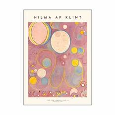 Poster&Frame Hilma af Klint Plakat - The ten largest no. 08 - B 70 x L 100 cm - Papir - Rosa