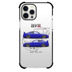 Nissan Phone Case For iPhone Samsung Galaxy Pixel OnePlus Vivo Xiaomi Asus Sony Motorola Nokia - Nissan Skyline GTR Side View Blue Illustration Art