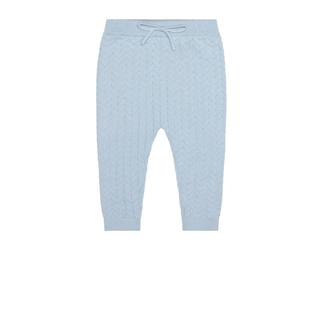 FUB Byxor I Sicksack För Barn Pale Blue Pale Blue-80 cm Blå 80 cm Flickor
