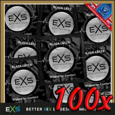 EXS Black Latex 100 pack - svart