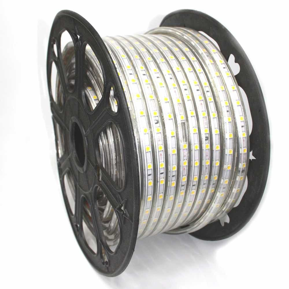 230VAC LED Bånd, 1500Lm/m, 4000K, IP65, 25m/rulle ECO.