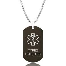 Love Words Jewellery - Halsband Medicinskt Diabetes Typ 2