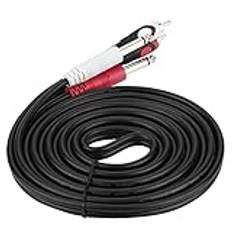 1/4 Till 1/4 Ljudkabel, Ljudkablar för Högtalare 6,35 Mm 1/4'' Tum Jack Plug Dual Color 2PCS 6,35 Till Connector Kabel 1/4 Högtalarkabel för KTV (#2)