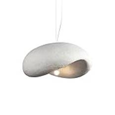 lamp Kreativitet Pendel Ht Polystyren Lampskärm Ljuskrona Lampa Justerbar Höjd Hängande Ht för Kök Ö Matsal Sovrum Vardagsrum-Grovt Porslin Vit 60X200Cm/Grovt lamp