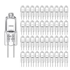 10-pak G4 halogen pærer 20W 12V - Varmt hvid