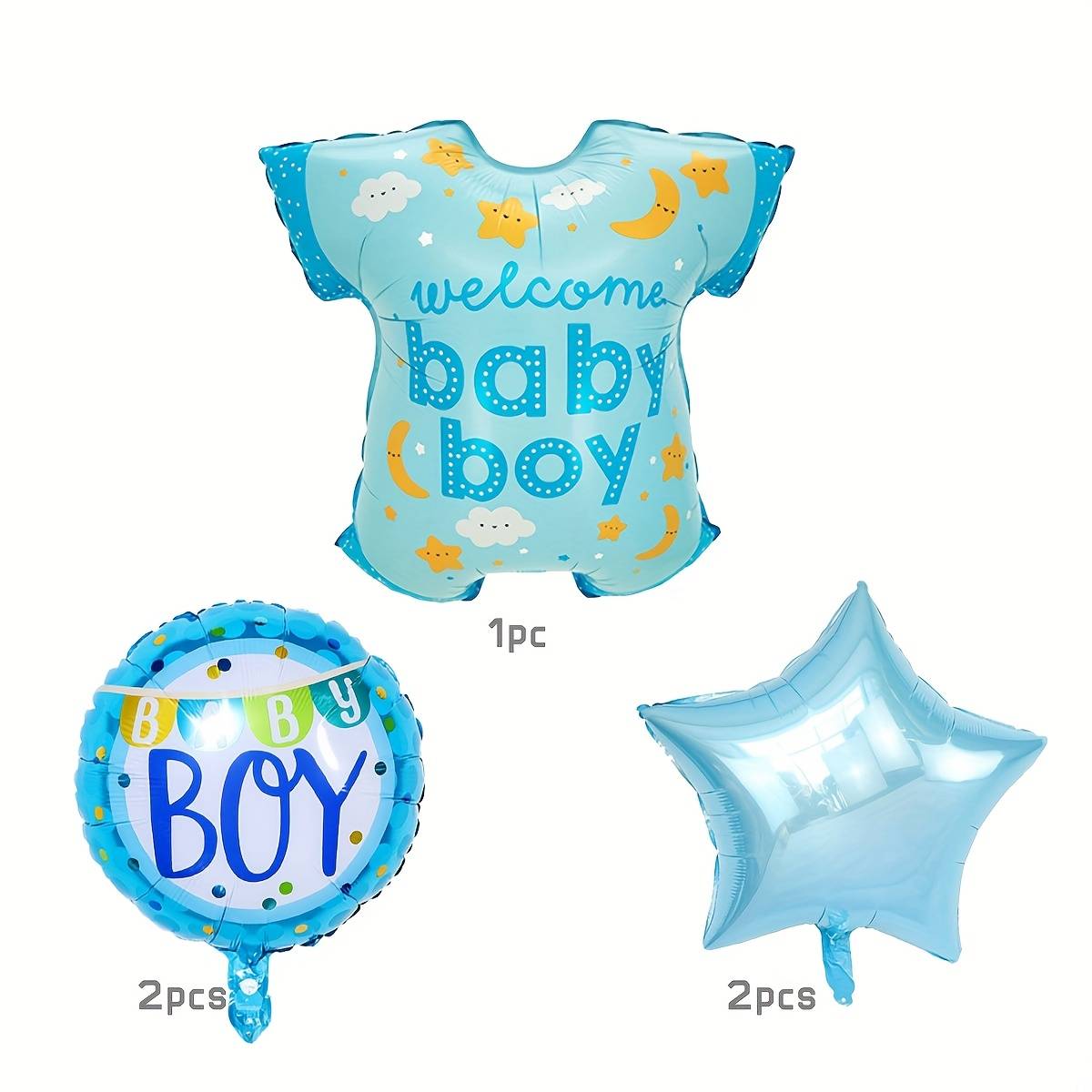 TEMU 5pcs T-shirt Foil Balloon For Birthday Party Decoration Gendar Reveal Party Decorations, Halloween Decorations, Christmas Decorations