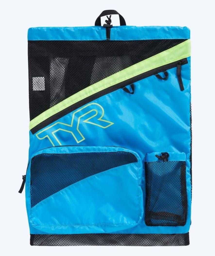 TYR simnät - Elite Team 40L - Ljusblå/gul - Nätpåsar / Mesh Bag