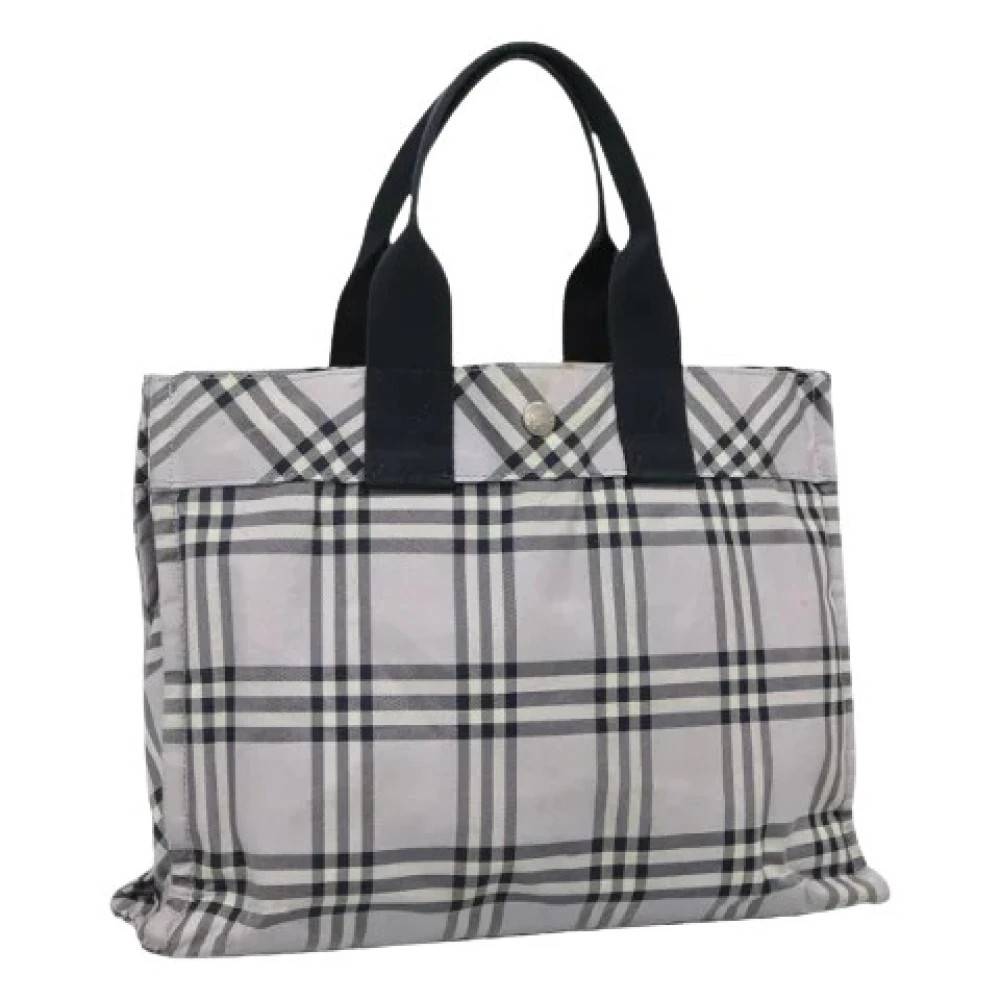 Burberry Vintage Pre-owned Nylon Tote Bag - Vintage - Dame - Grå - ONE SIZE - Nylon