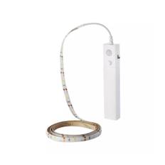 V-Tac 2,4W/m stänksäker LED strip - 1m, 6V, IP65, PIR sensor, batteri, 30 LED per. meter