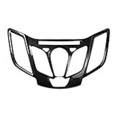 Bil Interiör Ram För Ford För Fiesta 2009-2013 2011 2012 2013 Center Control CD-spelare Panel Ram Trim Cover Sticker Bil Växellåda Kåpa Trim(A1)