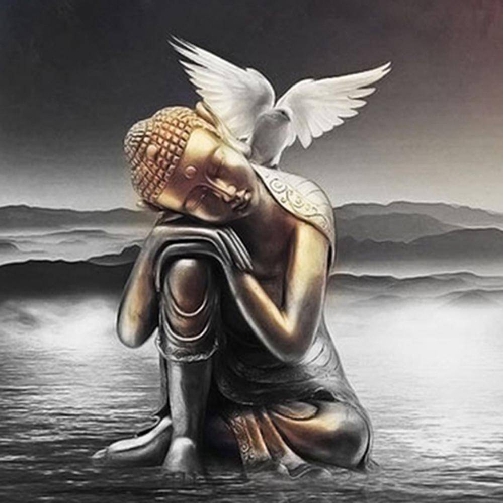 Cross Stitch Kit DIY Diamond Embroidery Buddha statue Diamond Painting Mosaic Home Decor 30X30CM