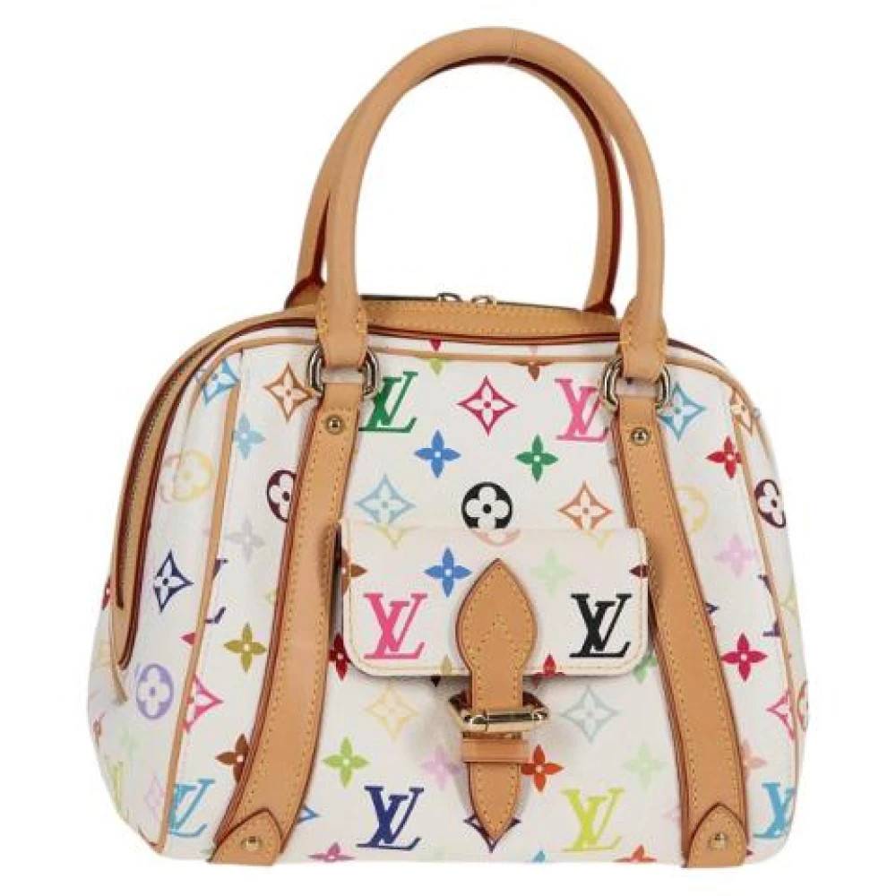 Louis Vuitton Vintage Pre-owned canvas håndtasker - Vintage - Dame - Hvid - ONE SIZE - Tyl
