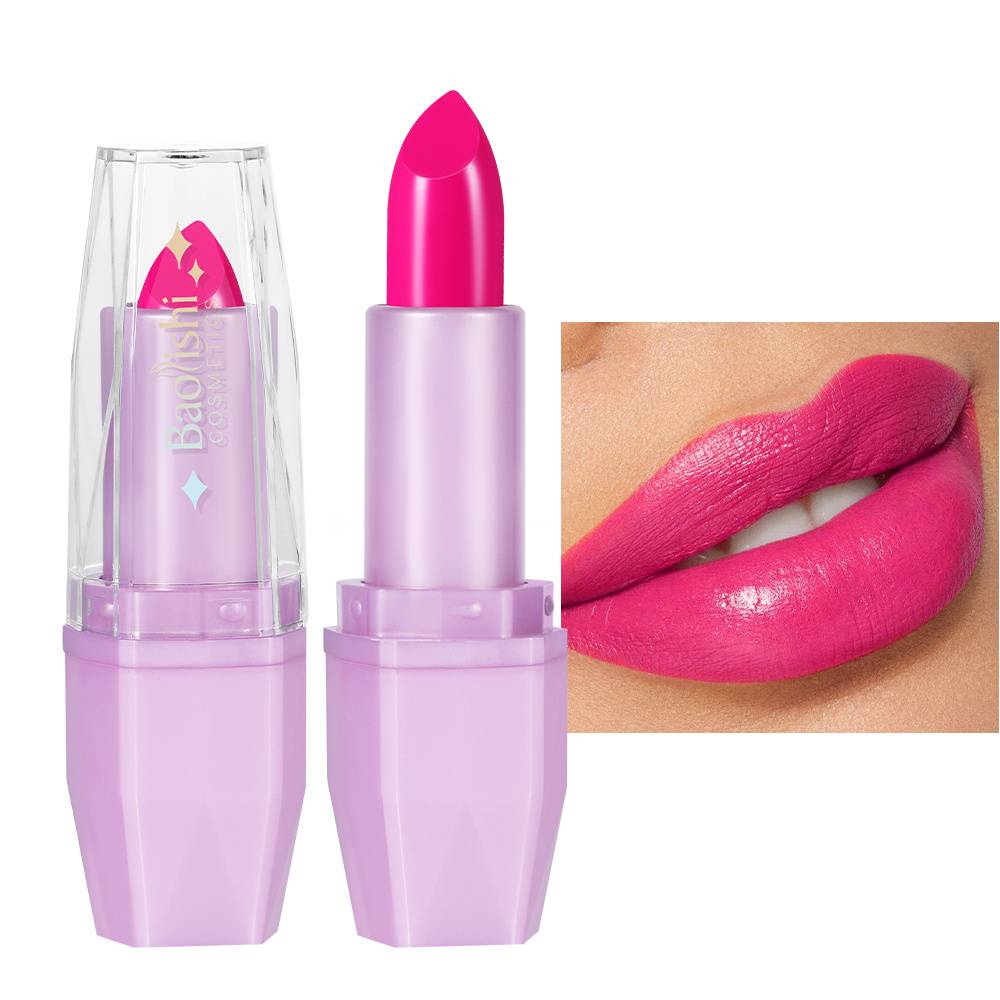 TEMU Baolishi 2 Color Shiny Lipstick – Bright Festive Tones, & Moisturizing, Ideal Present For Christmas, Valentine's Day & Celebrations (b0771l)